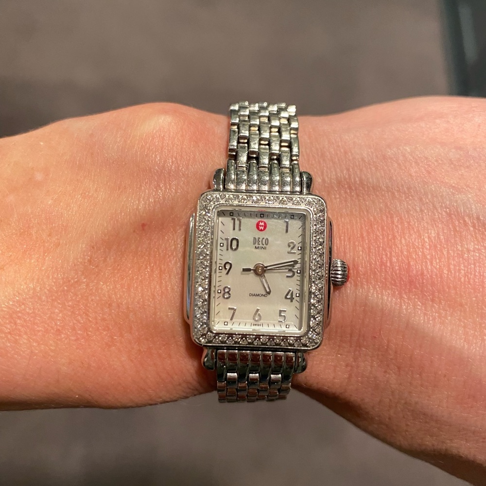 Michele mini deco Diamond watch